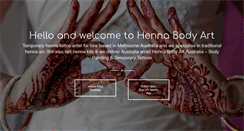 Desktop Screenshot of hennabodyart.com.au